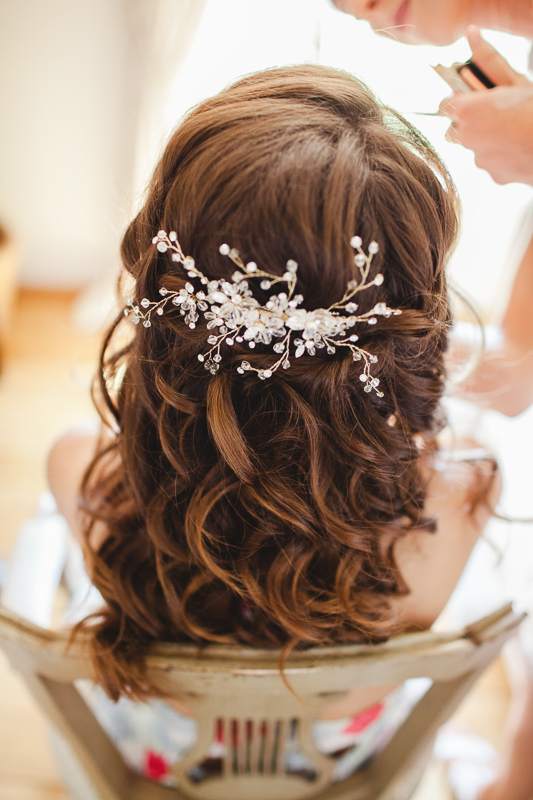 Coiffure mariée bijoux